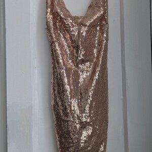 Rose Gold Sequin Dress